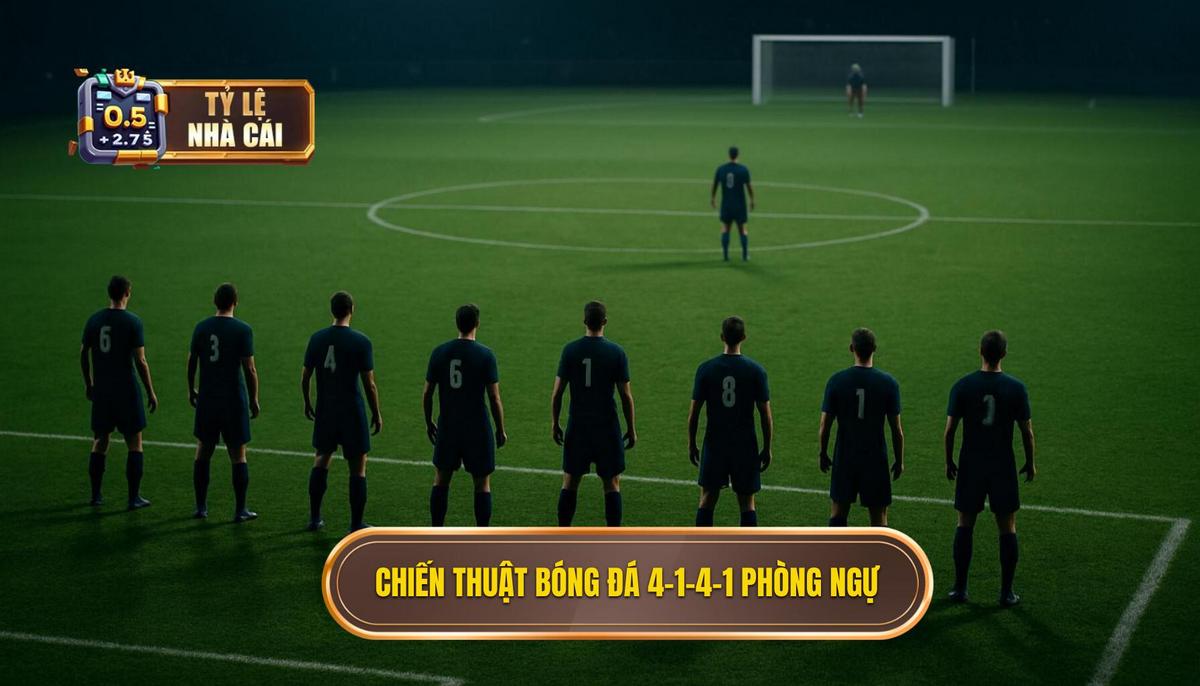Nguyên tắc Áp dụng Chiến thuật bóng đá 4-1-4-1 phòng ngự