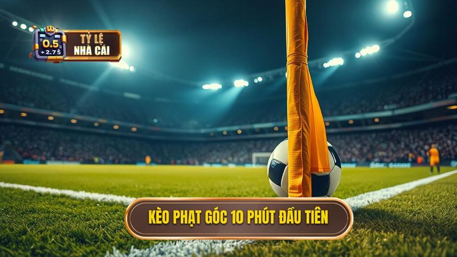 1. Kèo phạt góc 10 phút đầu tiên