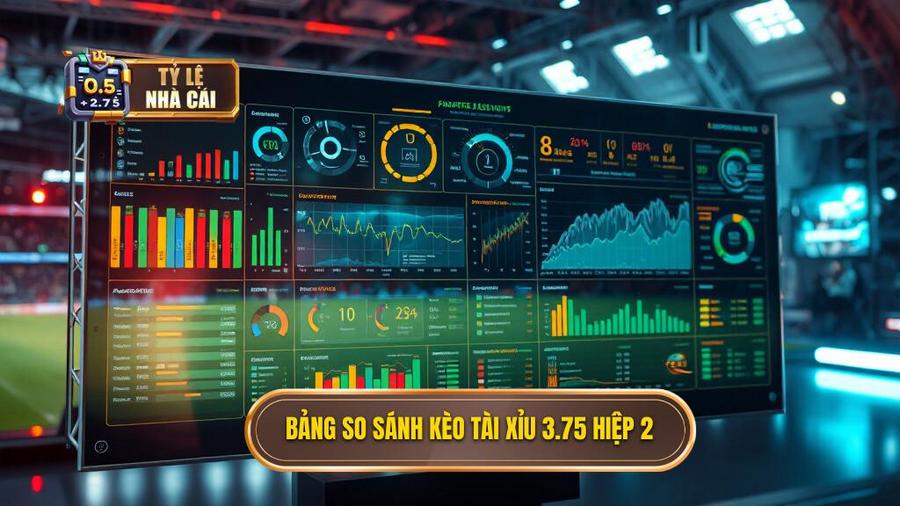 3. Bảng so sánh kèo tài xỉu 3.75 hiệp 2