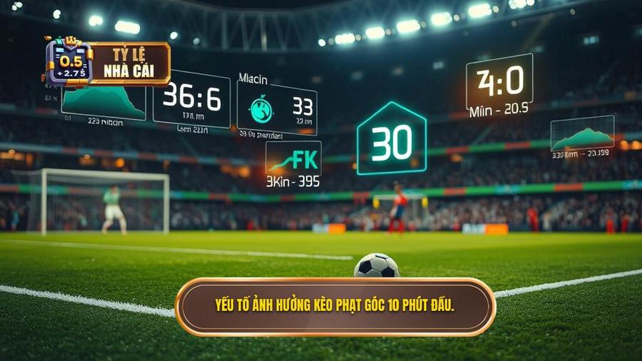 3. Yếu tố ảnh hưởng kèo phạt góc 10 phút đầu.