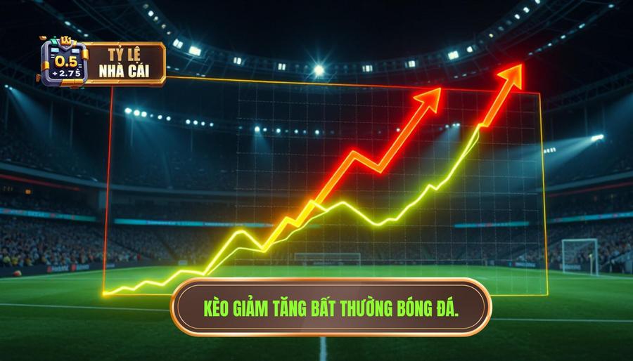 Thế nào là kèo giảm tăng bất thường trong cá độ bóng đá?