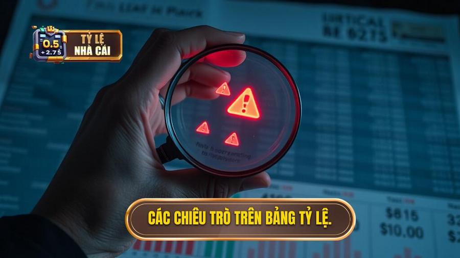 Các chiêu trò phổ biến giấu trong bảng tỷ lệ