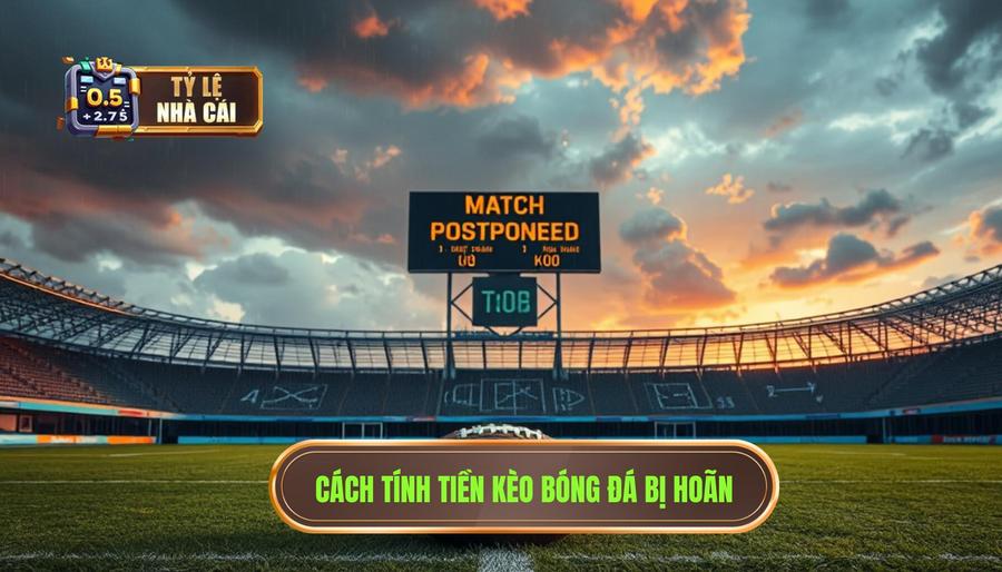 Chi tiết cách tính tiền khi kèo bóng đá bị hoãn cho từng loại kèo