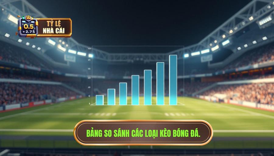 Bảng so sánh các loại kèo phổ biến trước giờ bóng lăn